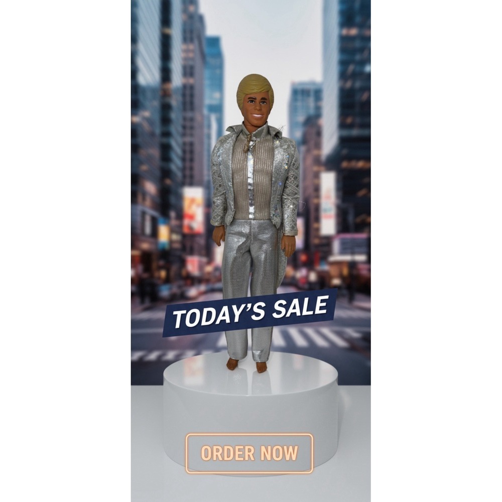 vintage Mattel Barbie‎ Ken doll is the 1986 "Jewel Secrets Ken"